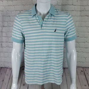 Nautica Size Medium Classic Fit Performance Deck Polo Shirt